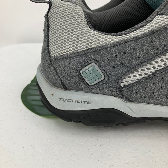 Columbia Gray Dakota Drifter Techlite Omni-Grip Low Lace Up Trail Hiking Shoes - Picture 10 of 11